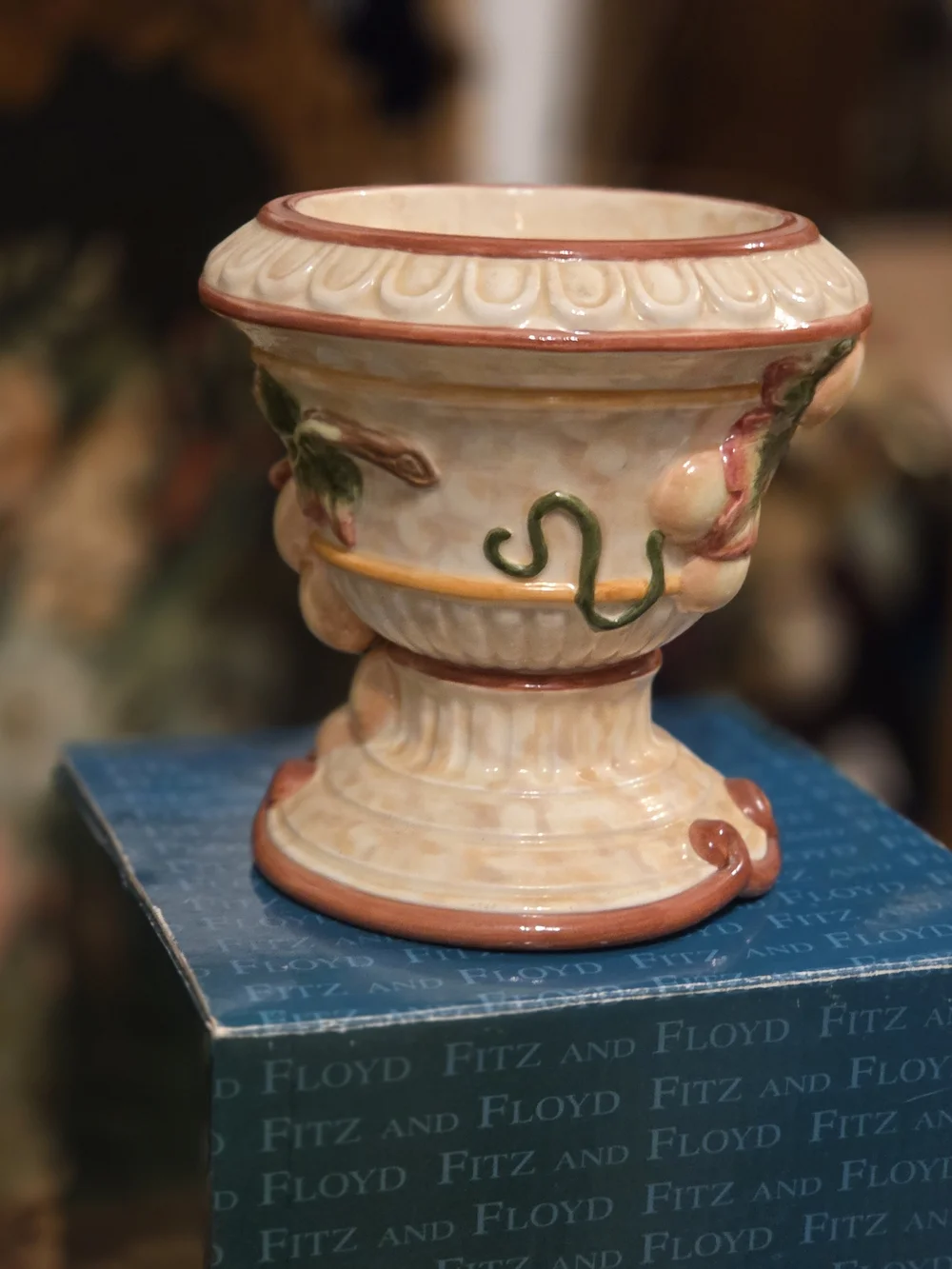 Fitz and Floyd Classics Venetian Romance Medium Candleholder Pillar 5in Tall NIB
